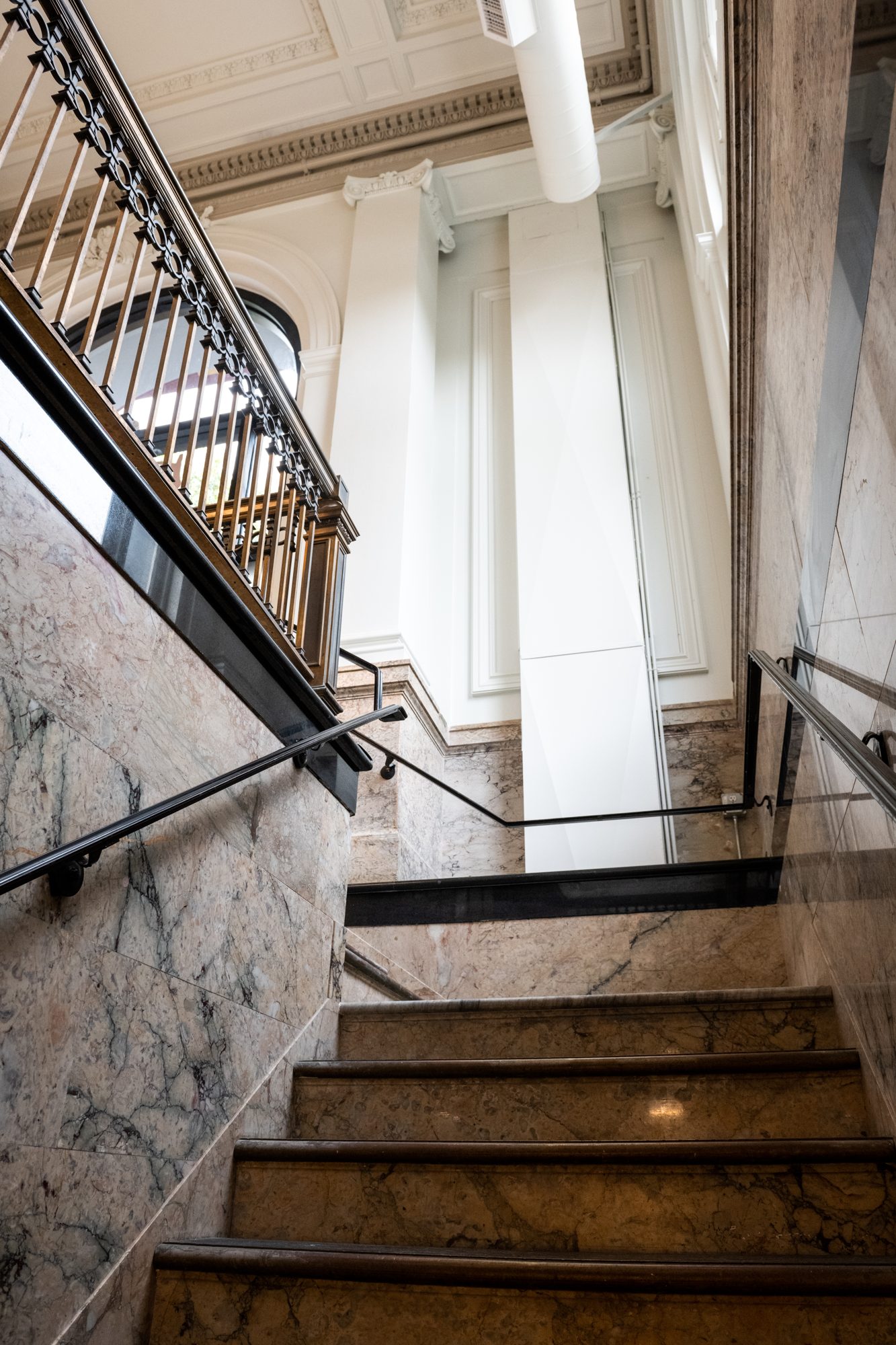 Marble stair from the landing