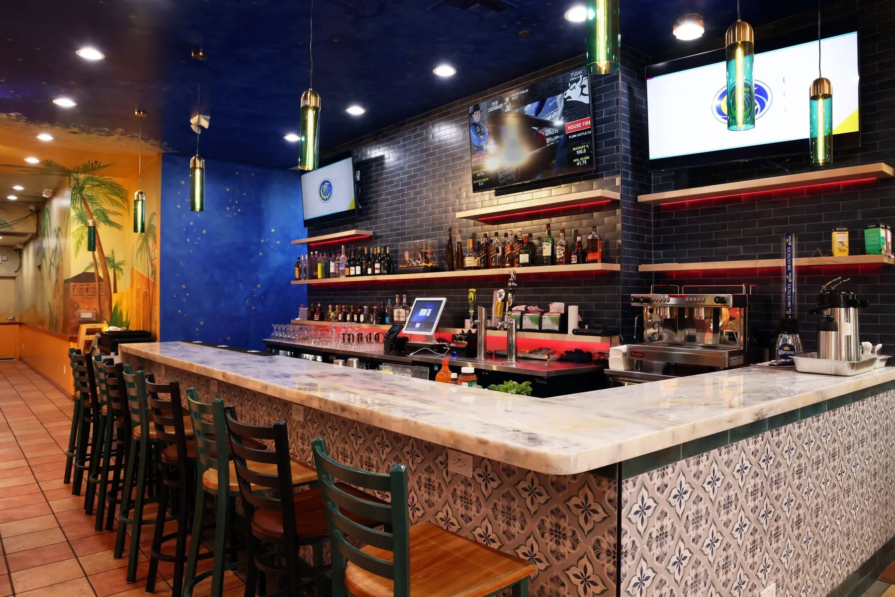 Remodeled bar at Mission St